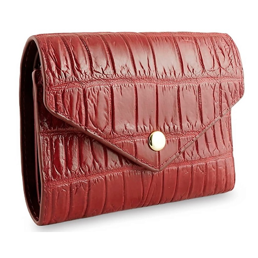 Изображение товара EXOTIC LEATHER GENUINE PREMIUM ACCESSORIES Модный кошелек из кожи крокодила Chery Envelop, Красный