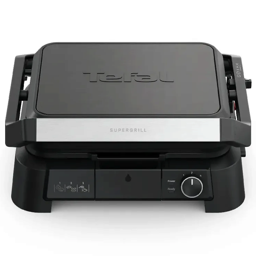 Изображение товара TEFAL Гриль электрический SuperGrill 3 в 1,GC5108E0, Со съемными панелями, 3 режима, гриль, барбекю, духовка, 2000 Вт.