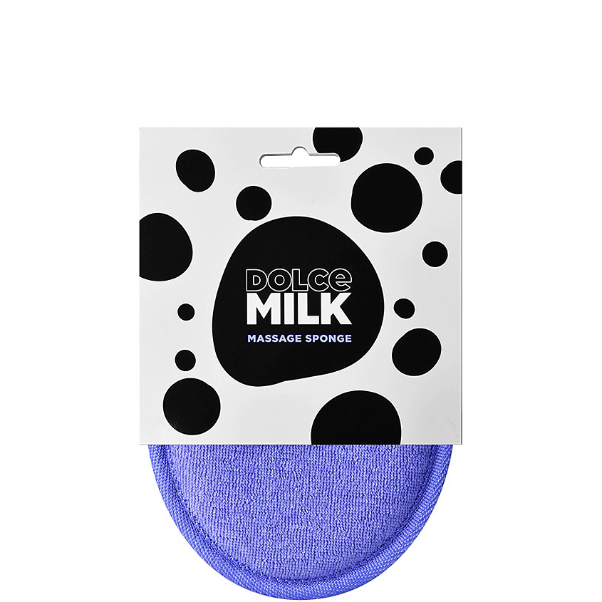Изображение товара DOLCE MILK Губка массажная для душа Massage Sponge, Фиолетовая, 1 шт