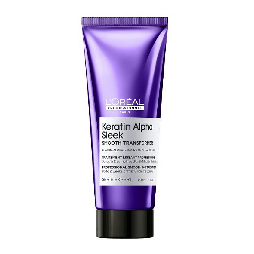 Изображение товара L'OREAL PROFESSIONNEL Разглаживающий бальзам L'Oreal Professionnel Keratin Alpha Sleek, 200 мл