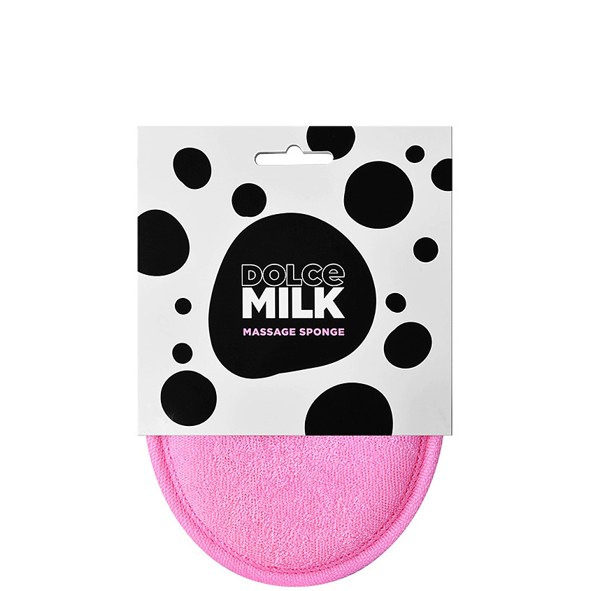 Изображение товара DOLCE MILK Губка массажная для душа Massage Sponge, Розовая, 1 шт