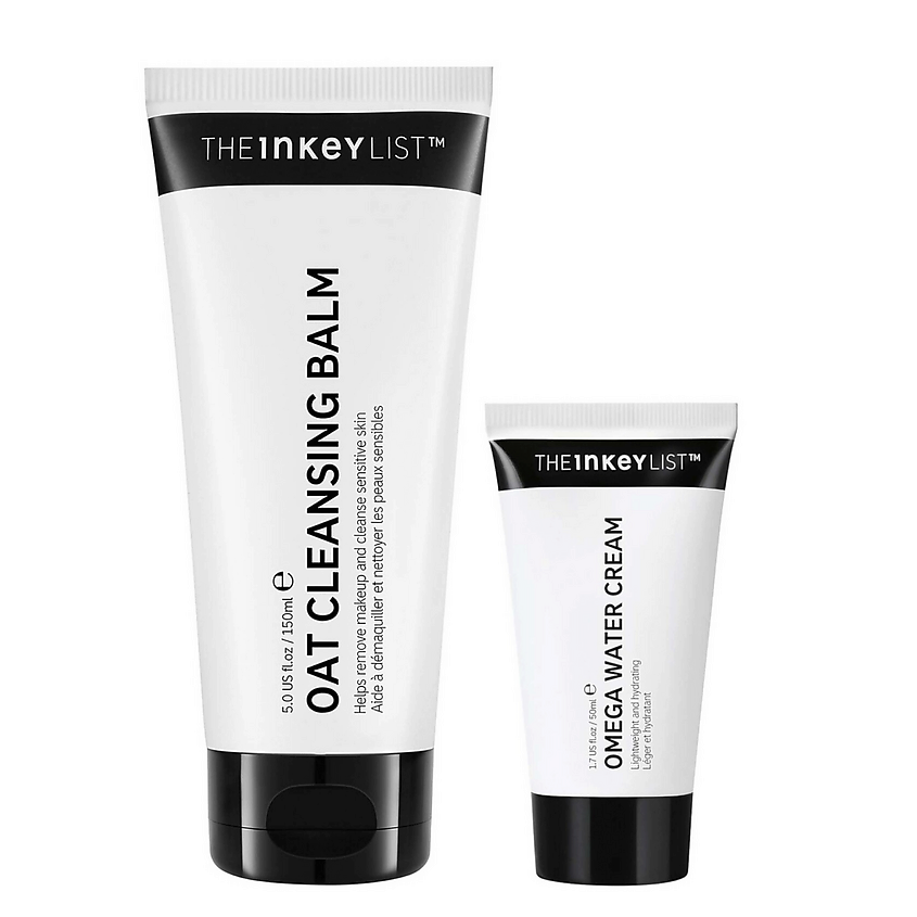 Изображение товара THE INKEY LIST Набор для ухода за кожей Oat Cleansing Balm & Omega Water Cream Duo, 150 мл + 50 мл