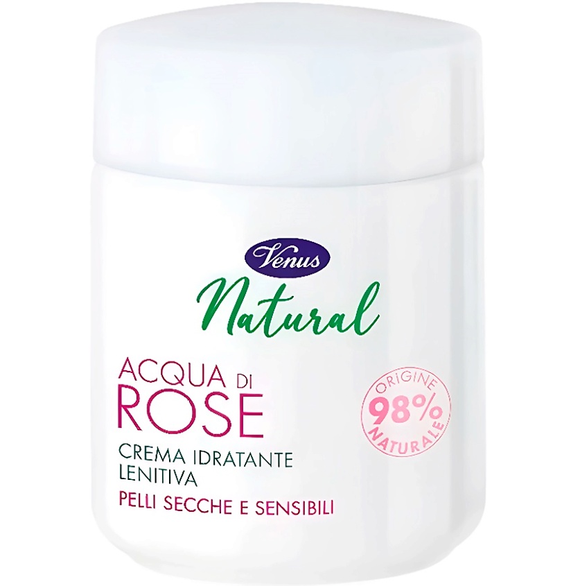 Изображение товара VENUS Крем для лица с экстрактом розы Natural 50 мл натуральный увлажняющий