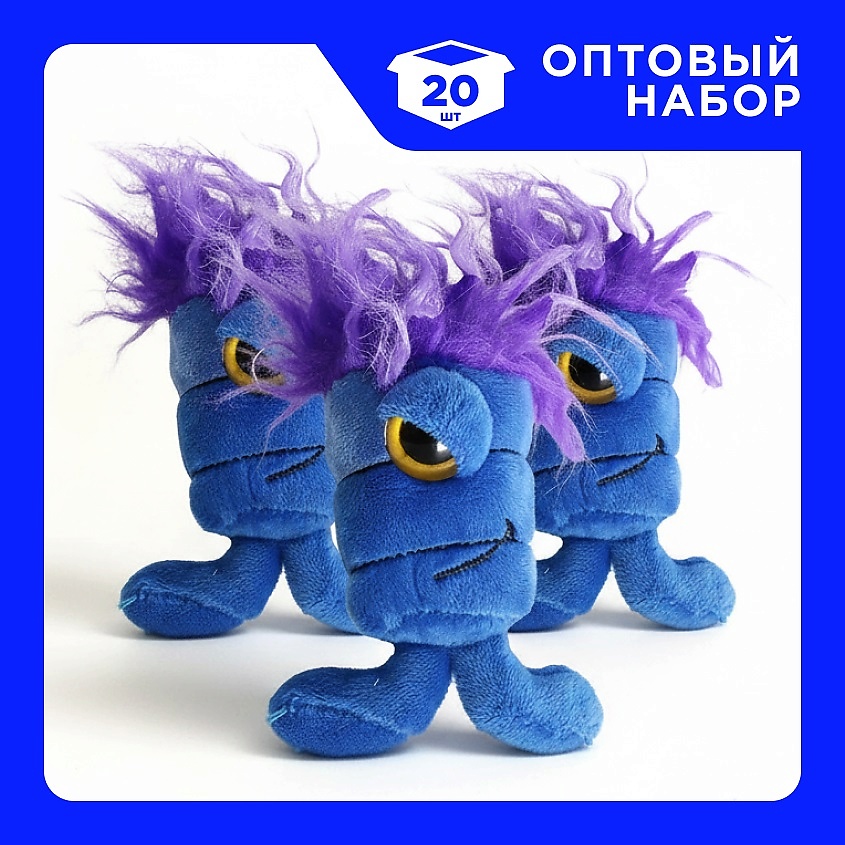 Изображение товара MORIKI DORIKI Набор Игрушек мягконабивных-брелков Спайк, 20 шт