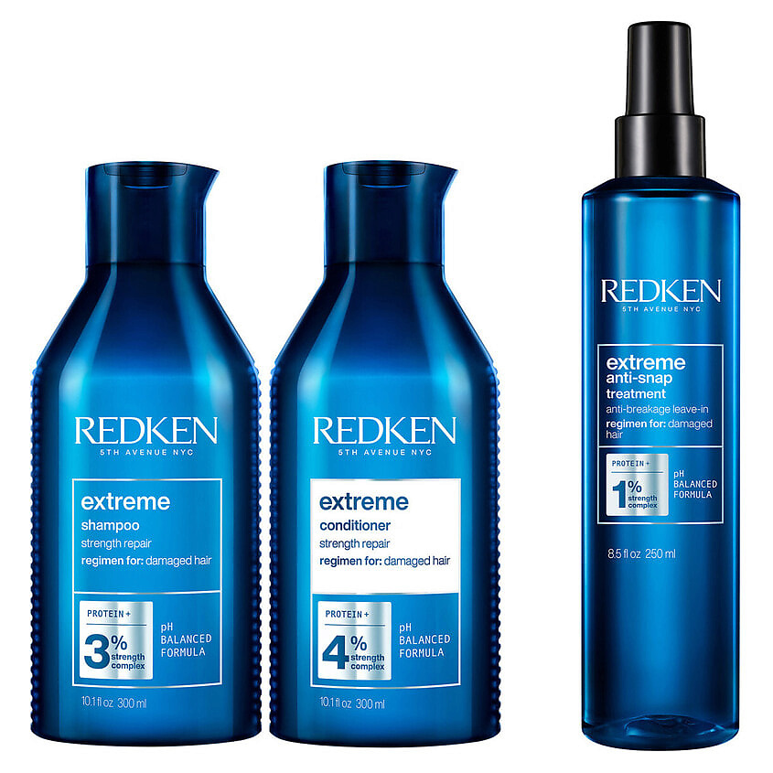 Изображение товара REDKEN Набор для восстановления поврежденных волос Extreme, 300 мл + 300 мл + 250 мл