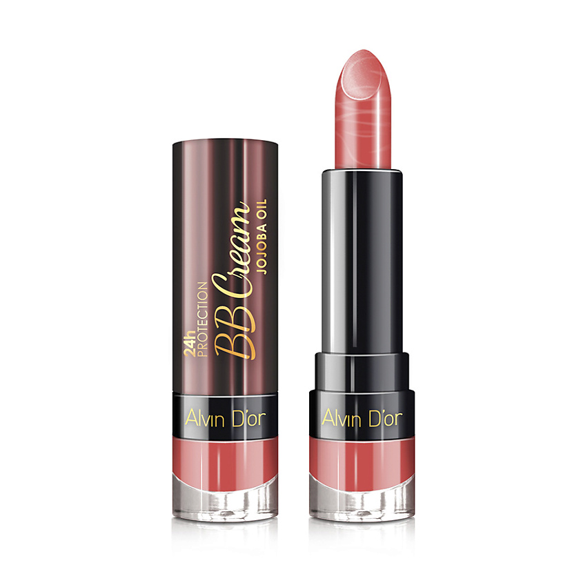 Изображение товара Губная помада ALVIN D'OR 24h BB Cream Сердолик с перламутром Изображение товара Губная помада ALVIN D'OR 24h BB Cream Сердолик с перламутром