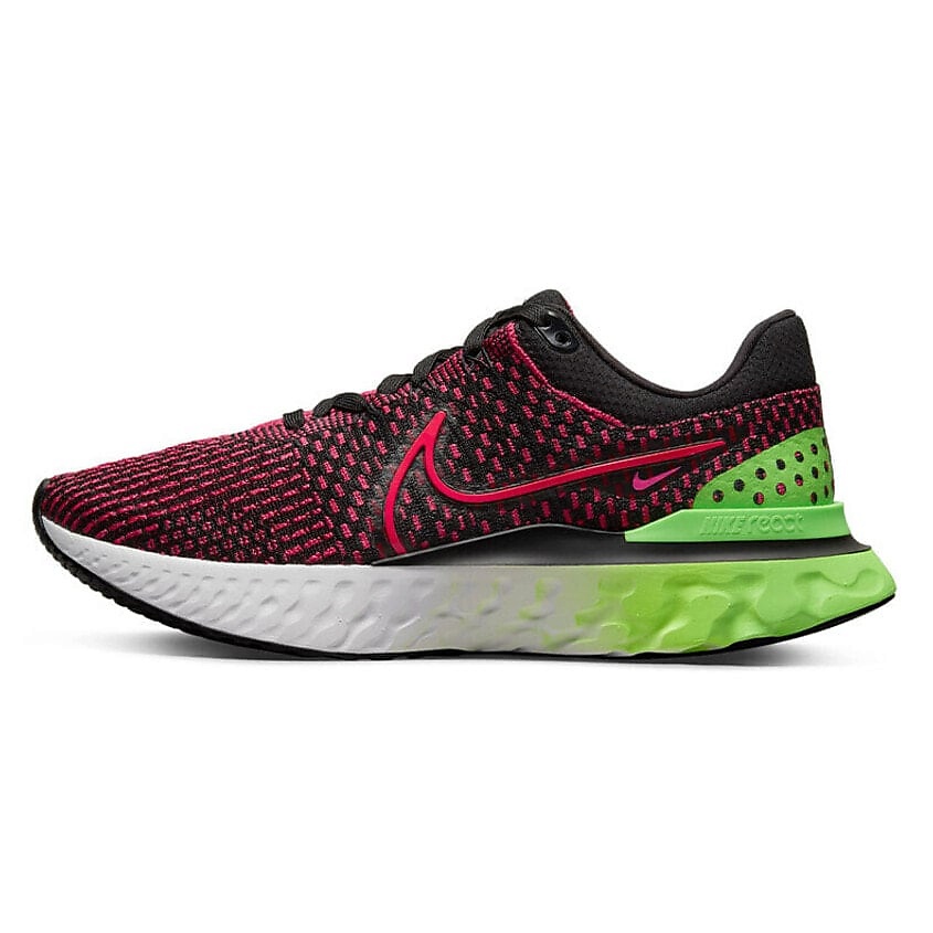 Изображение товара NIKE Кроссовки React Infinity Run Flyknit 3 Green Strike Team Red, 42.5