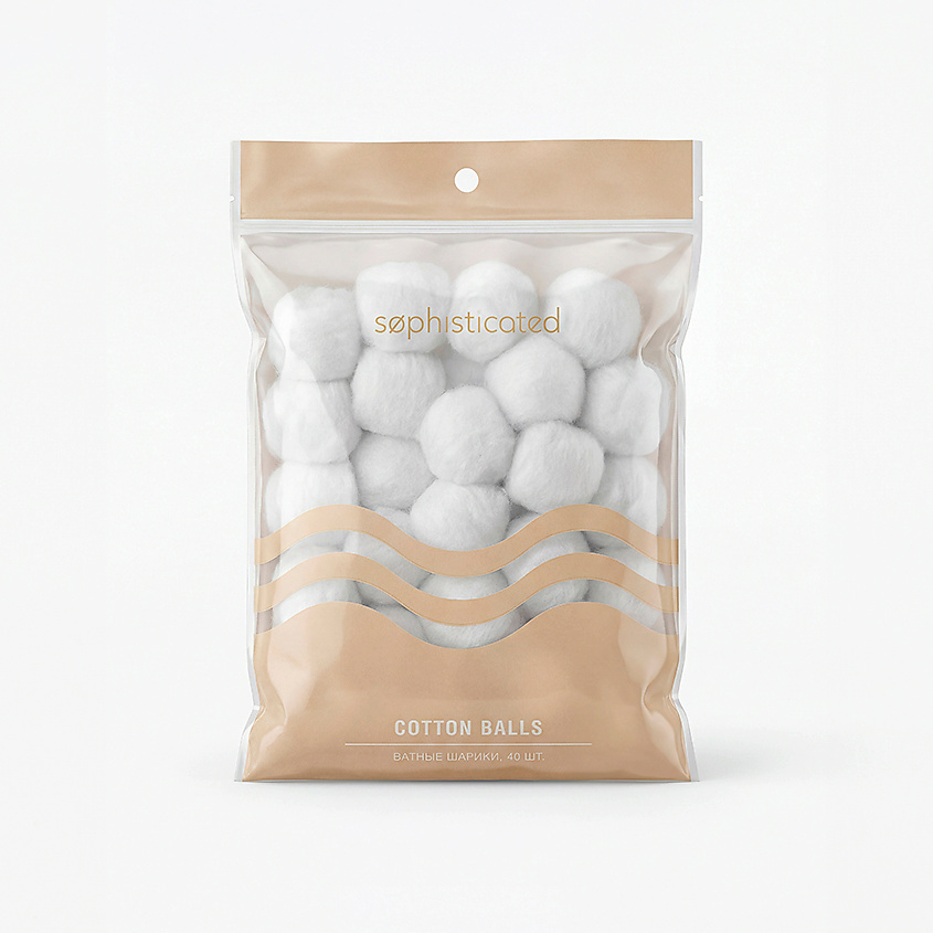 Изображение товара ЛЭТУАЛЬ Ватные шарики Sophisticated, 40 шт.