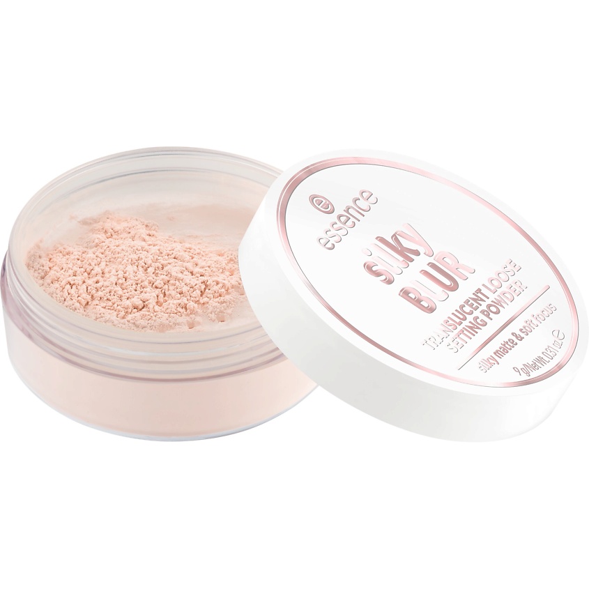 Изображение товара ESSENCE Пудра для лица фиксирующая рассыпчатая silky BLUR TRANSLUCENT LOOSE SETTING POWDER, 9 г, 10 тон