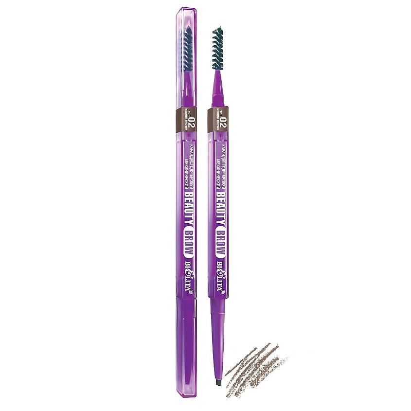 Изображение товара Карандаш для бровей механический БЕЛИТА Beauty Brow 02 medium brown для естественного оформления Изображение товара Карандаш для бровей механический БЕЛИТА Beauty Brow 02 medium brown для естественного оформления