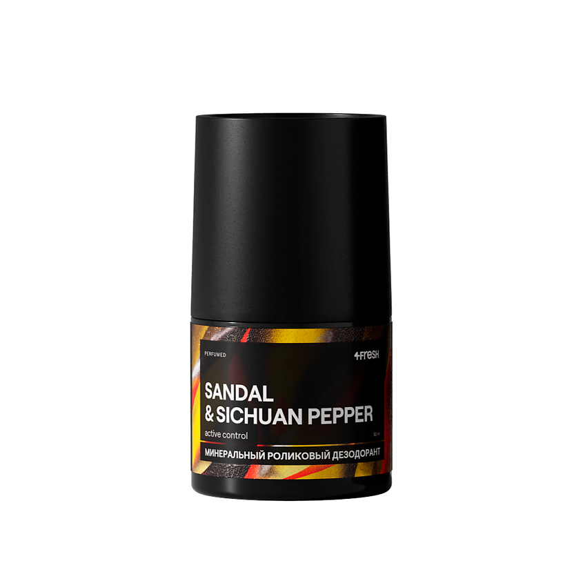 Изображение товара 4FRESH BEAUTY Минеральный роликовый дезодорант Active Control аромат SANDAL SICHUAN PEPPER, 1 шт. Изображение товара 4FRESH BEAUTY Минеральный роликовый дезодорант Active Control аромат SANDAL SICHUAN PEPPER, 1 шт.