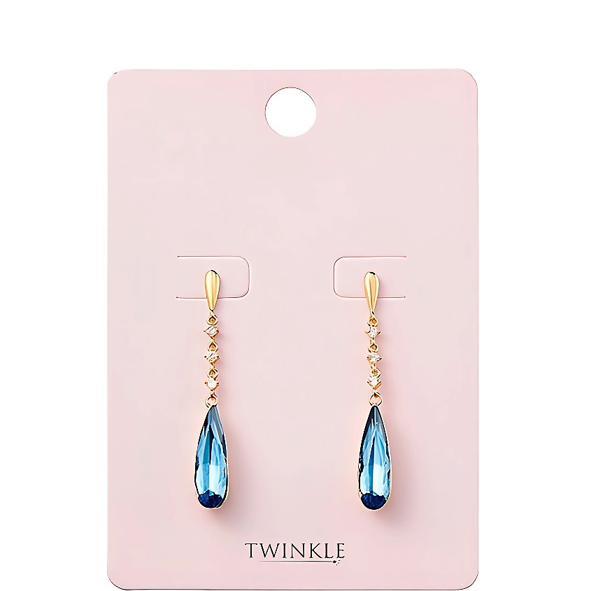 Изображение товара Серьги Royal Blue от TWINKLE с кристаллами