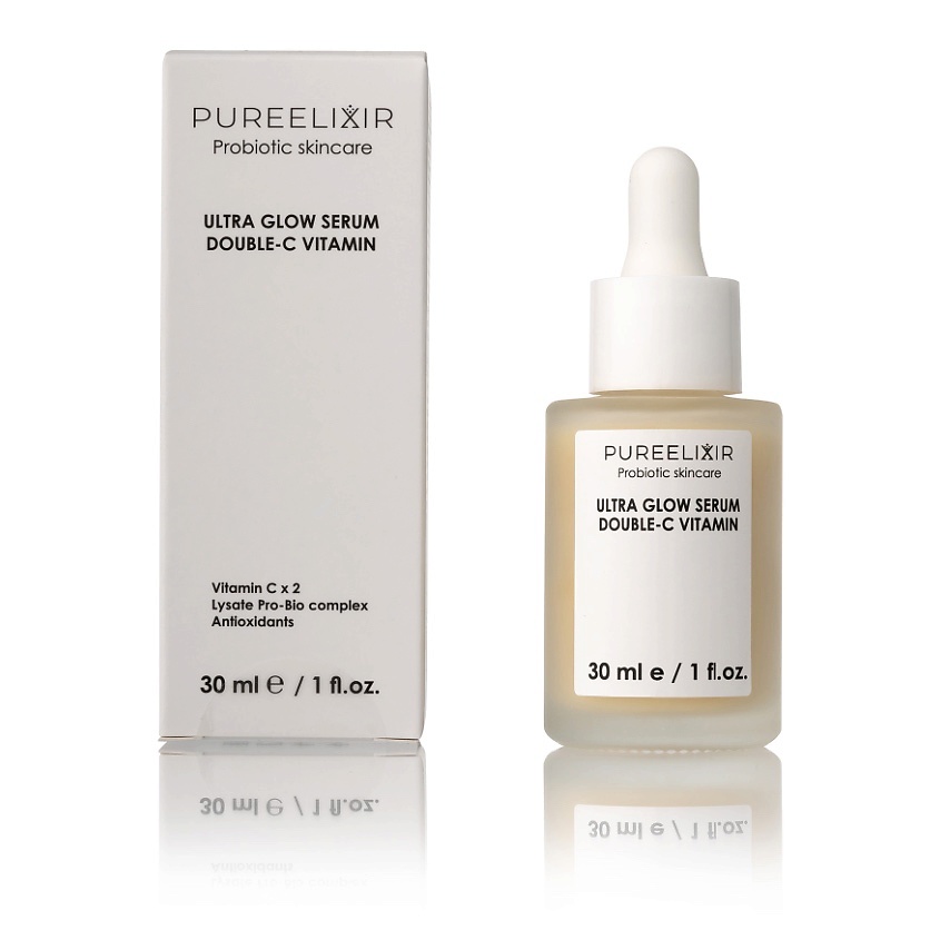 Изображение товара Сыворотка для сияния кожи PUREELIXIR ULTRA GLOW DOUBLE с витамином C 1 шт