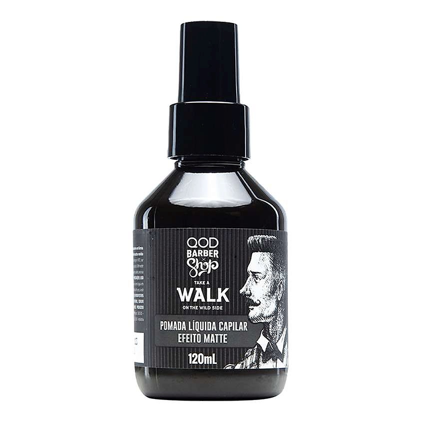 Изображение товара QOD BARBER SHOP Жидкая помада для волос с матовым эффектом Pomada Liquida Capilar, 120 мл
