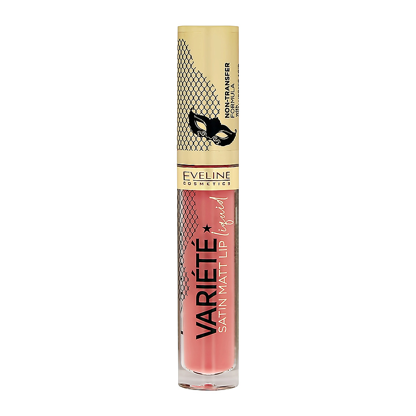 Изображение товара Помада для губ EVELINE VARIETE SATIN MATT жидкая матовая тон 13 desert rose