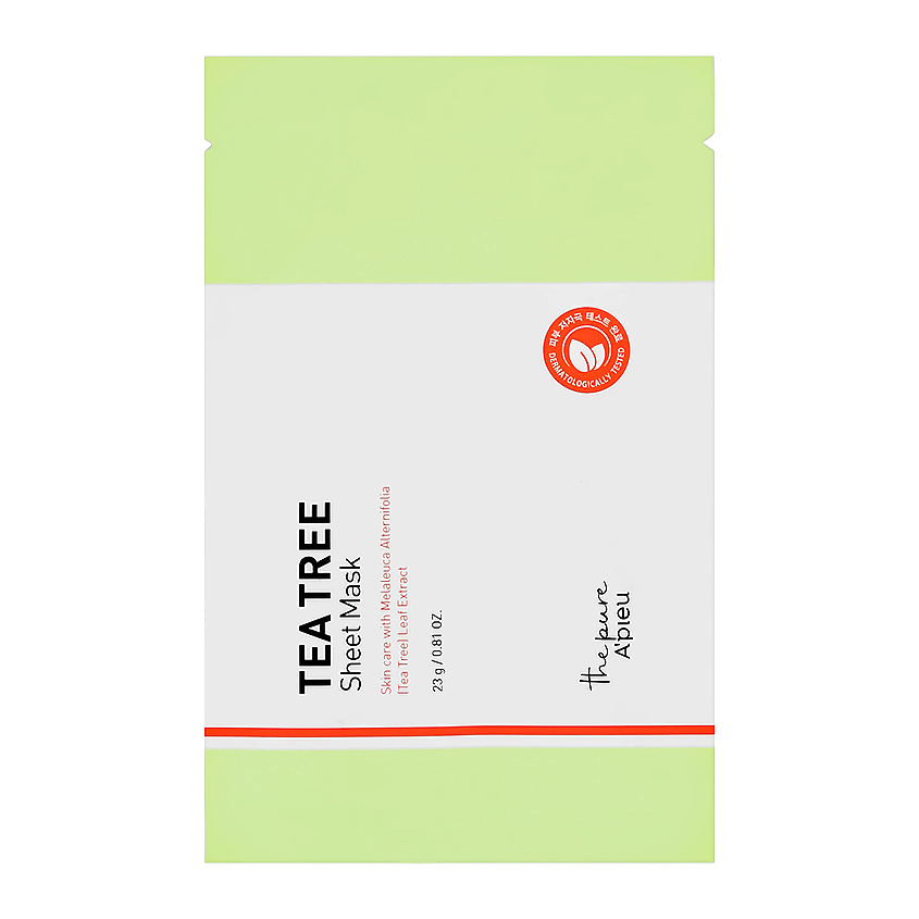 Изображение товара A'PIEU Маска для лица TEA TREE успокаивающая, 23 г