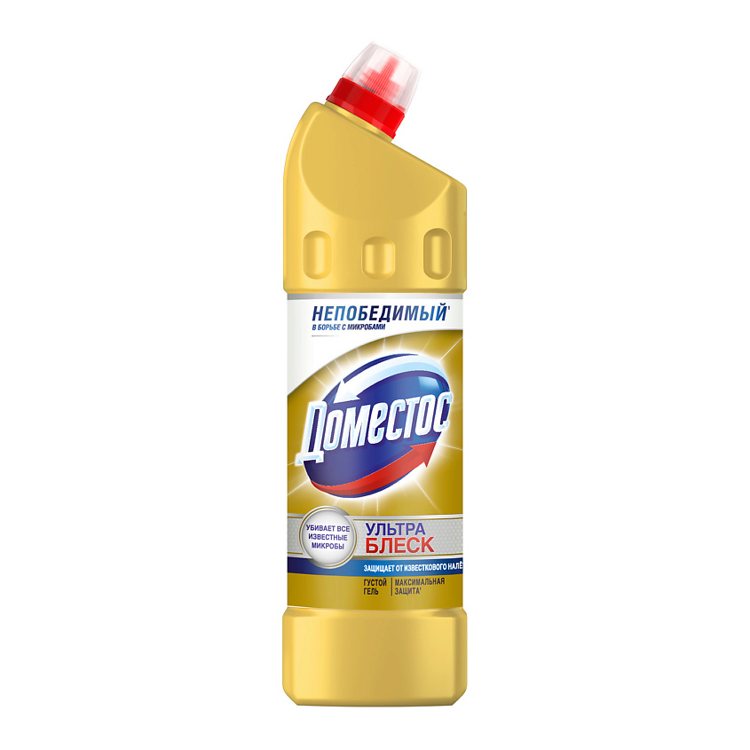 Изображение товара Domestos Ультра Блеск 1000 мл гель для чистки унитаза и поверхностей