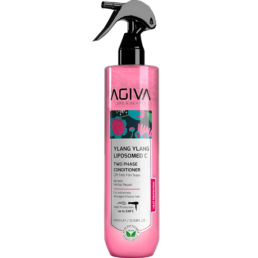 Изображение товара AGIVA BEAUTY Спрей кондиционер 2-х фазный Ylang Ylang Lipozom C 400 мл Изображение товара AGIVA BEAUTY Спрей кондиционер 2-х фазный Ylang Ylang Lipozom C 400 мл