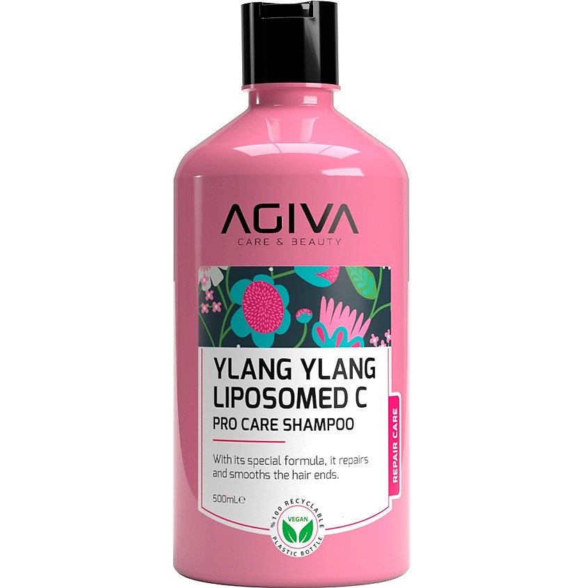 Изображение товара Шампунь для волос AGIVA BEAUTY Ylang Ylang Lipozom C Pro Care 500 мл Изображение товара Шампунь для волос AGIVA BEAUTY Ylang Ylang Lipozom C Pro Care 500 мл