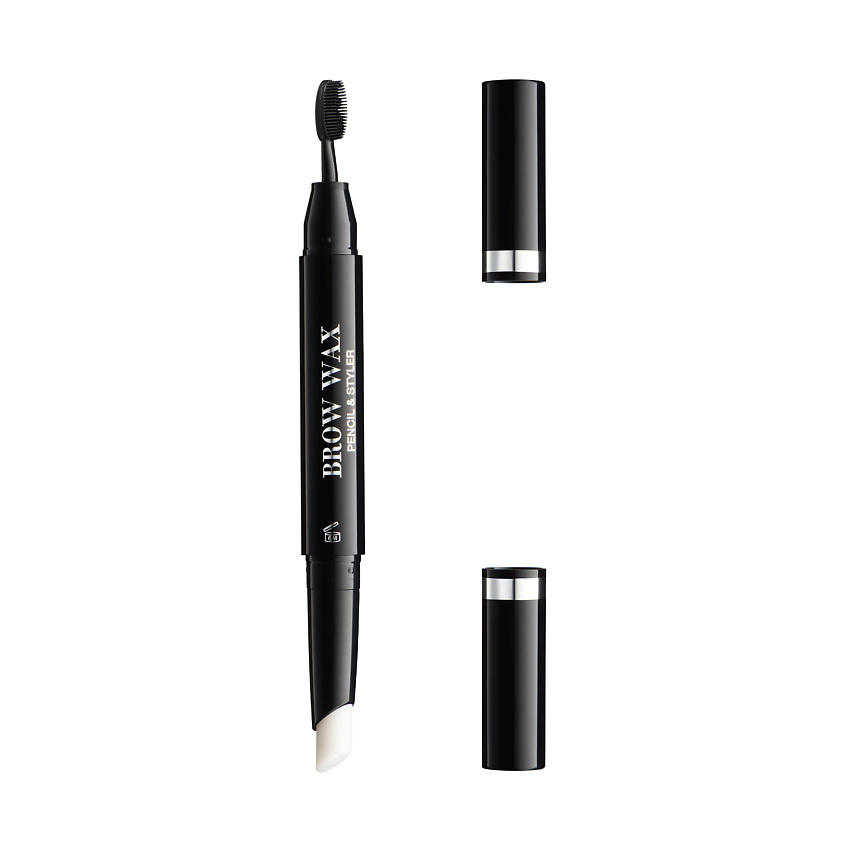 Изображение товара L'ARTE DEL BELLO Воск-карандаш для фиксации бровей с щеточкой Brow wax pencil & styler, прозрачный