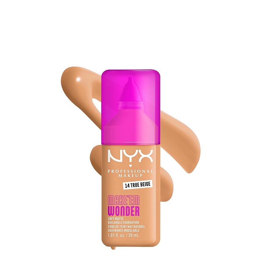 Изображение товара NYX PROFESSIONAL MAKEUP Тональная основа Make 'EM Wonder, True Beige