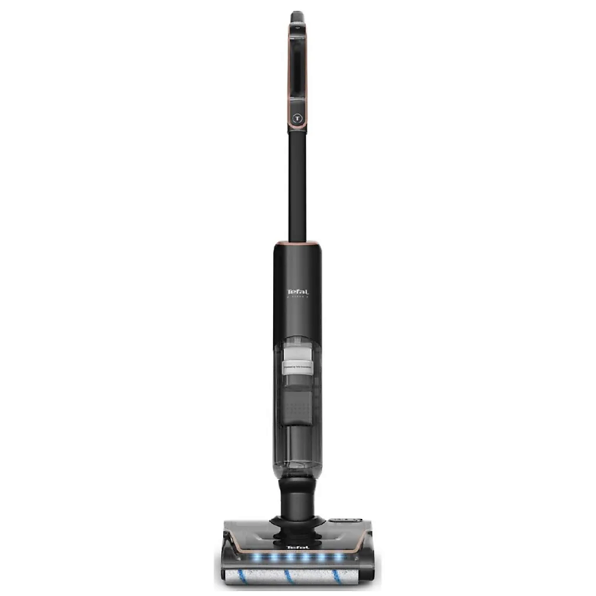 Изображение товара TEFAL Моющий пылесос вертикальный беспроводной X-Clean 7 GF5736F4, С влажной и сухой уборкой, самоочисткой, подсветкой зоны уборки.