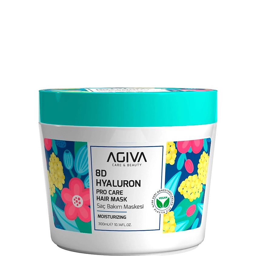Изображение товара Маска для волос AGIVA BEAUTY 8D Hyaluron ProCare 300 мл увлажнение объем