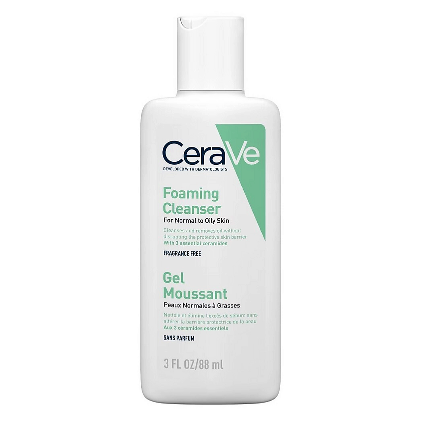Изображение товара CERAVE Очищающая пенка MB106700 Гель 1 L (1 l), 88 мл Изображение товара CERAVE Очищающая пенка MB106700 Гель 1 L (1 l), 88 мл