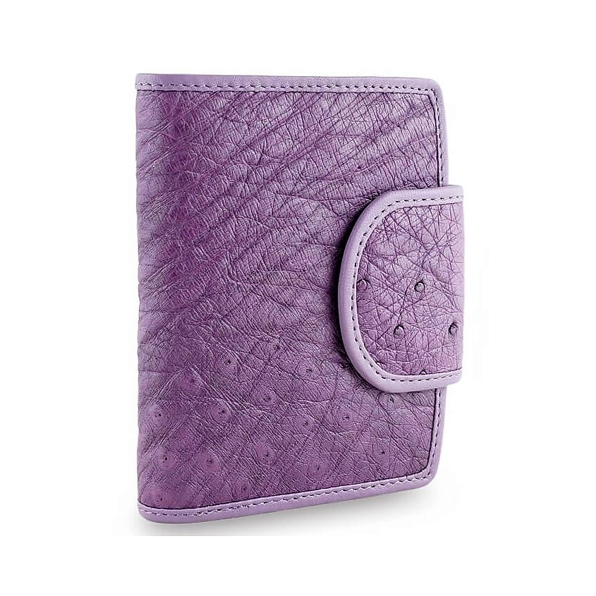 Изображение товара EXOTIC LEATHER GENUINE PREMIUM ACCESSORIES Оригинальный кошелек из натуральной кожи страуса, Фиолетовый