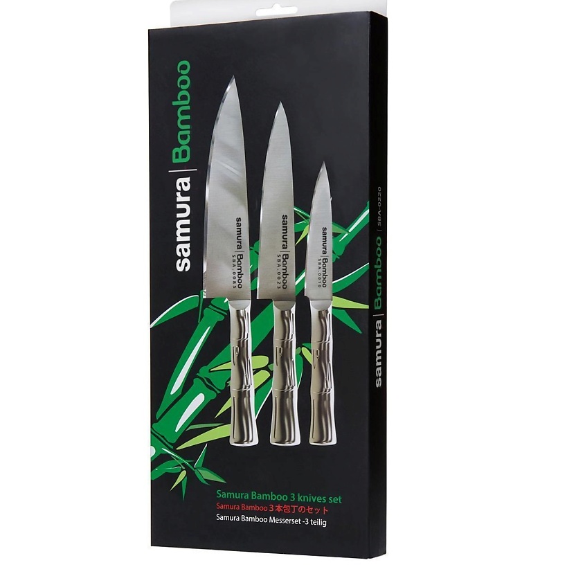 Изображение товара SAMURA Набор из 3 ножей "Bamboo", (10, 23, 85)