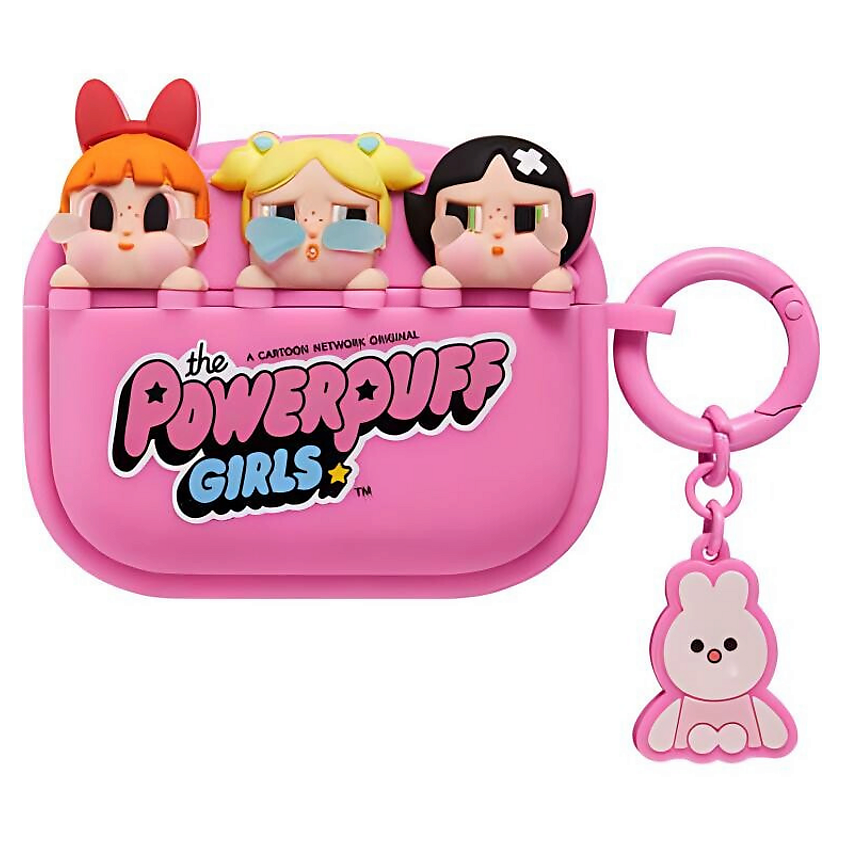 Изображение товара POP MART Чехол для наушников Apple Airpods Pro CRYBABY x The Powerpuff Girls, Цвет: Розовый