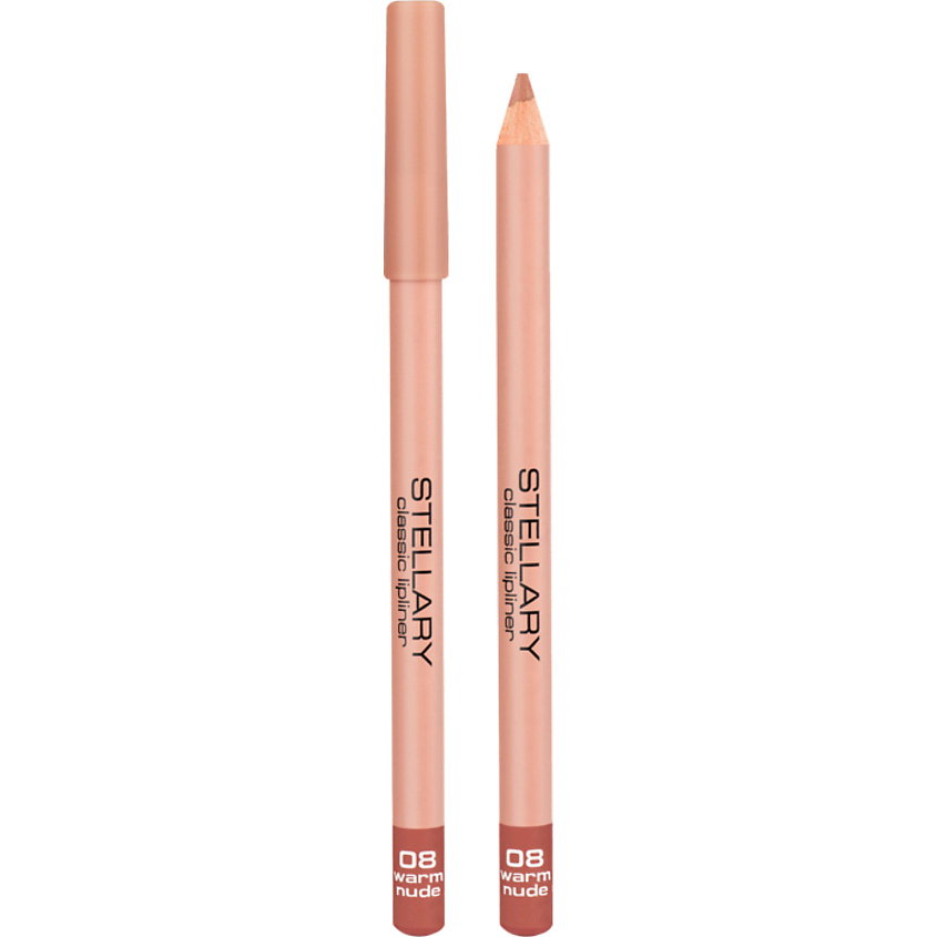 Изображение товара Карандаш для губ Stellary Lipliner № 08 Warm Nude 1,35 г для четкого и растушеванного макияжа Изображение товара Карандаш для губ Stellary Lipliner № 08 Warm Nude 1,35 г для четкого и растушеванного макияжа