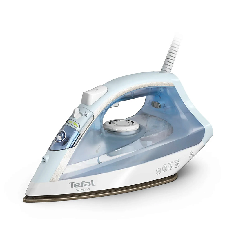 Изображение товара TEFAL Virtuo FV1R15F1 — мощный утюг 2000 Вт, 24 г/мин, антипригарная подошва