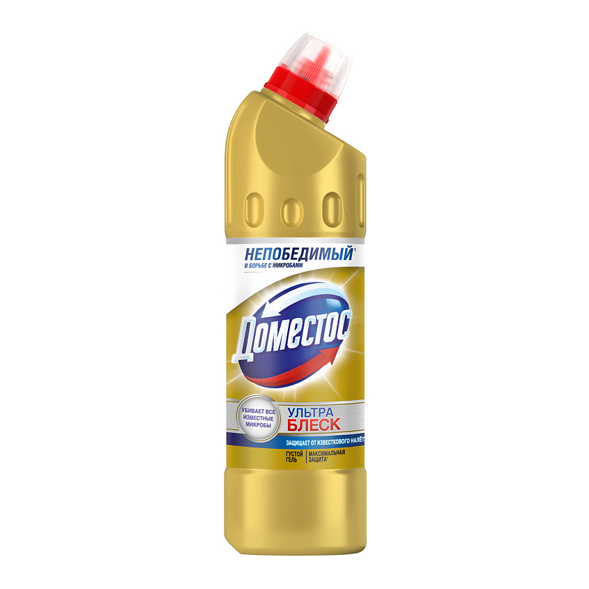 Изображение товара Domestos Ультра Блеск Чистящее средство для туалета 500 мл эффективное дезинфицирующее средство