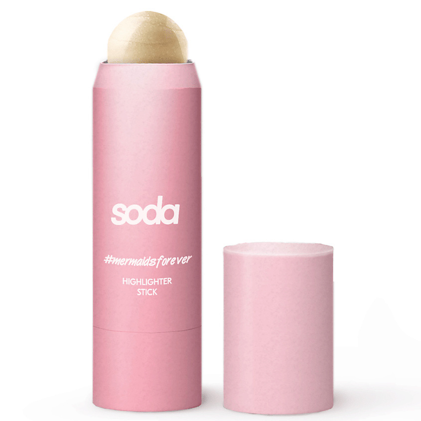 Изображение товара SODA HIGHLIGHTER STICK #mermaidsforever с блестками 6.5 г 103 GOLDEN GIRL