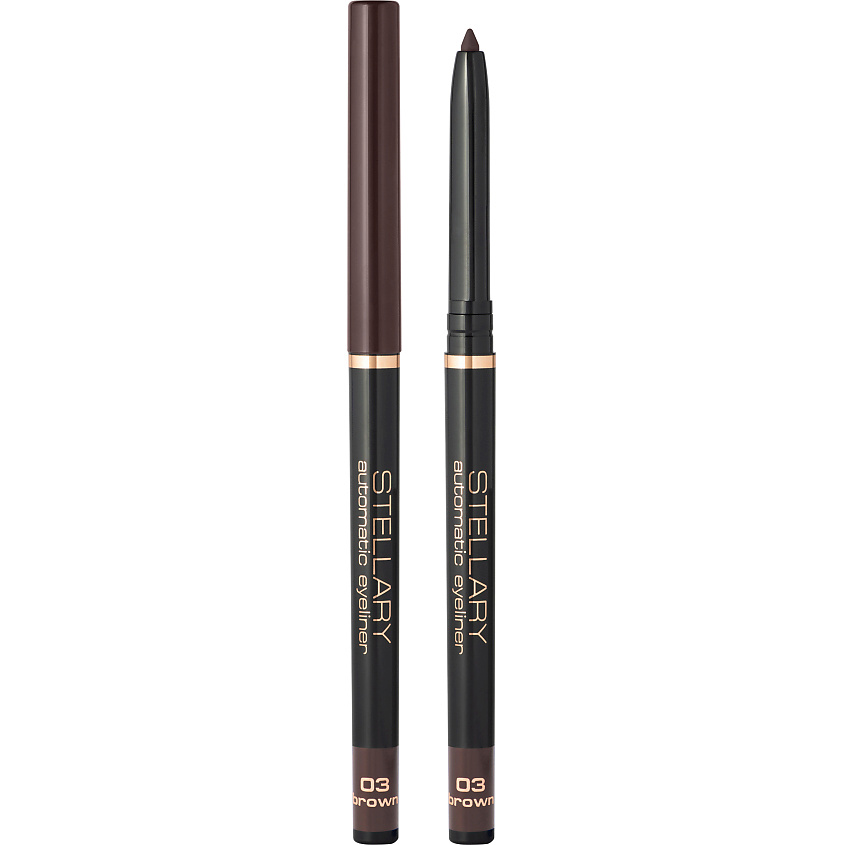 Изображение товара STELLARY Автоматический карандаш для глаз Automatic Eyeliner, № 03 Brown, 0,28 г