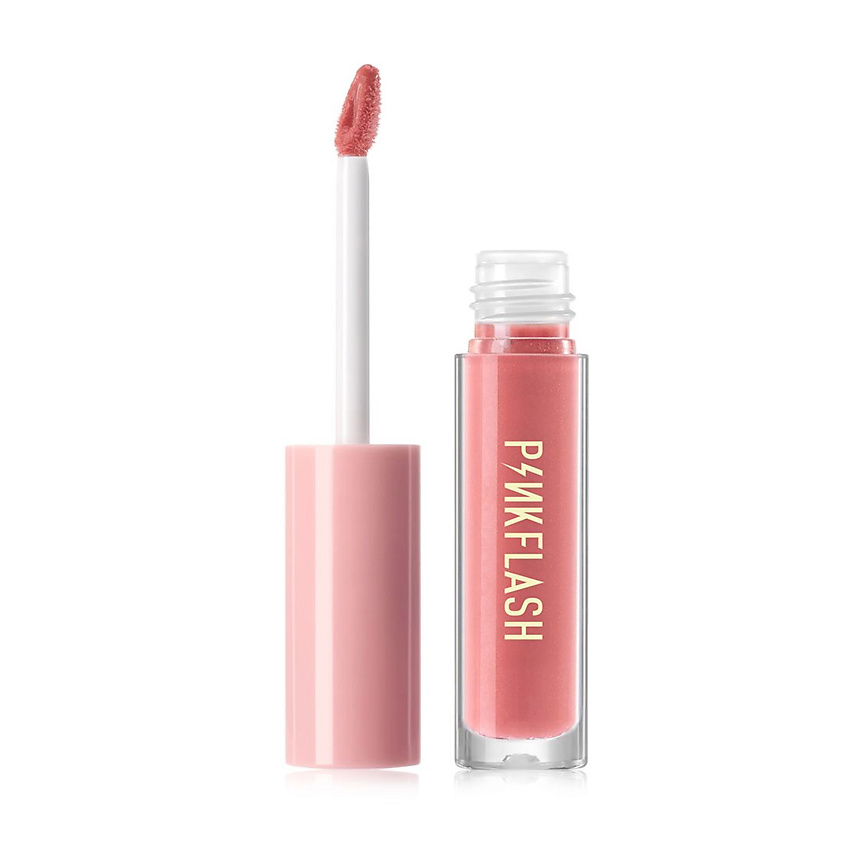Изображение товара Глянцевый увлажняющий блеск для губ Pink Flash Oh My Gloss №S03 нежно-розовый с блестками Изображение товара Глянцевый увлажняющий блеск для губ Pink Flash Oh My Gloss №S03 нежно-розовый с блестками