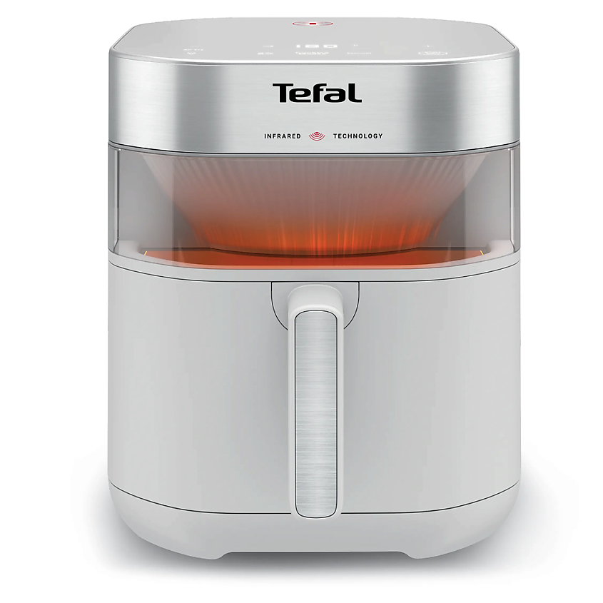 Изображение товара TEFAL Аэрогриль Easy Fry Infrared EY831GE0, 2200 Вт, 7 л, инфракрасный нагрев, ТЭН, 8 программ, смотровое окошко с подсветкой.