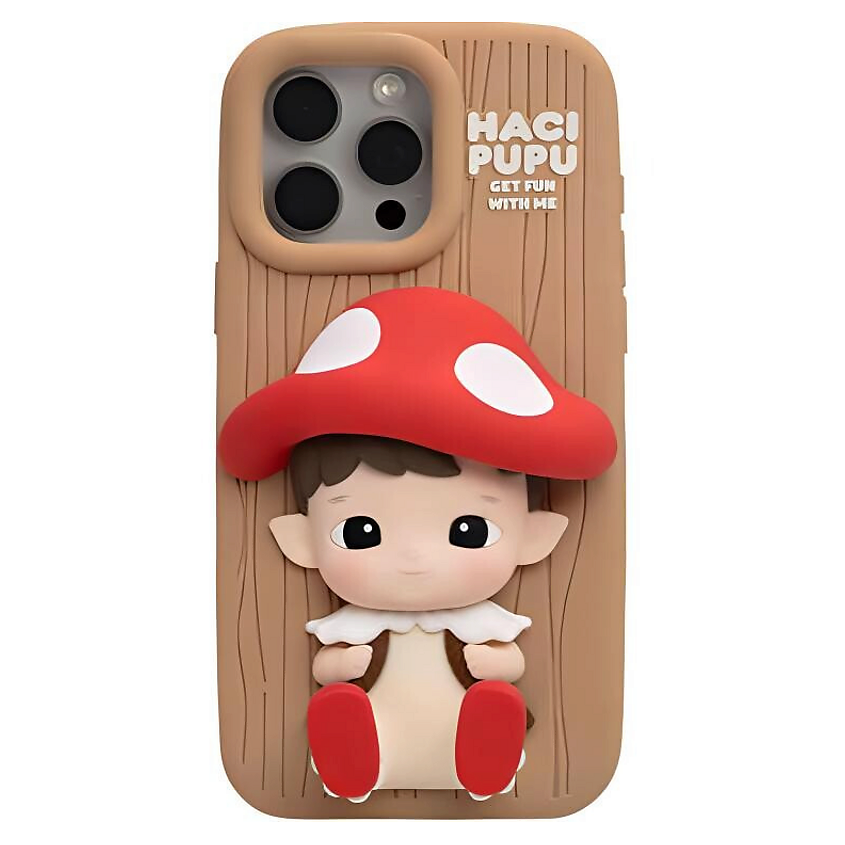 Изображение товара POP MART Чехол для Apple iPhone 15 Pro Max HACIPUPU Adventures In The Woods Series, Цвет: Коричневый, красный