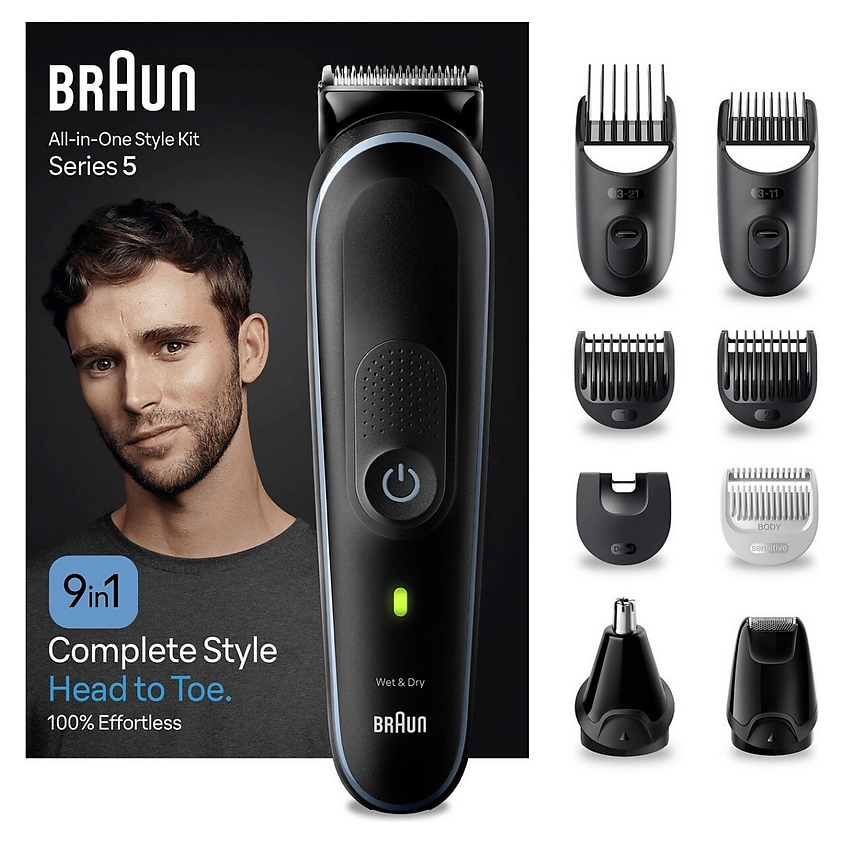 Изображение товара Триммер BRAUN MGK5411 Универсальный для волос, бороды и усов