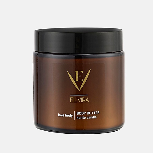 Крем для тела EL'VIRA Крем для сухой кожи тела питательный Karite vanilla баттер масло ши