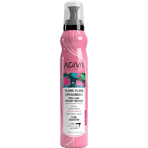 Мусс для укладки волос AGIVA BEAUTY Мусс для волос Ylang Ylang Lipozom C Pro Care