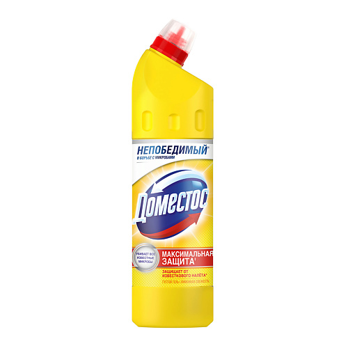 Гель для уборки DOMESTOS Лимонная свежесть, универсальное чистящее cредство гель