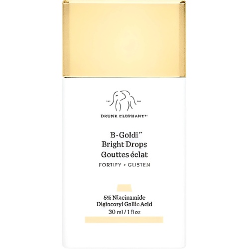 Сыворотка для лица DRUNK ELEPHANT Сыворотка для сияния кожи в каплях B-Goldi Bright Drops Fortify + Glisten