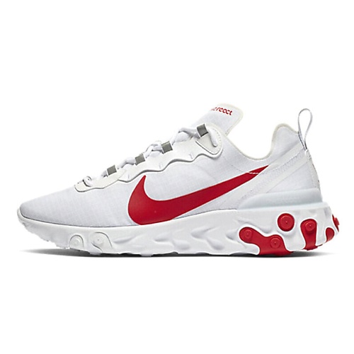 

NIKE Кроссовки React Element 55 White Red, Кроссовки React Element 55 White Red