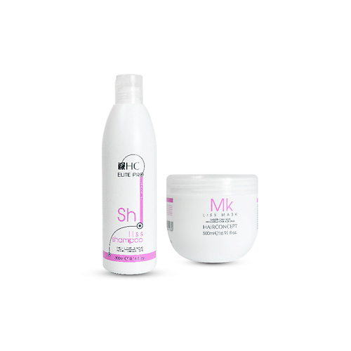 

HAIRCONCEPT Набор Глубокое увлажнение MINI (шампунь+маска) ELITE PRO, Набор Глубокое увлажнение MINI (шампунь+маска) ELITE PRO