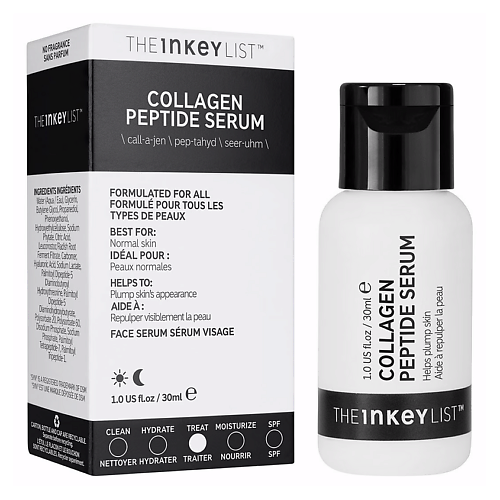 Сыворотка для лица THE INKEY LIST Пептидная сыворотка для упругости кожи Collagen Peptide