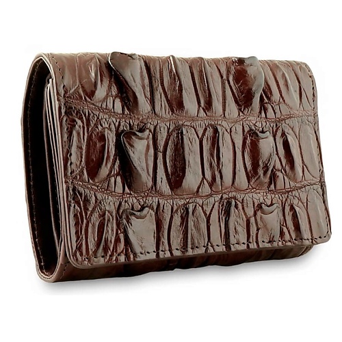 

EXOTIC LEATHER GENUINE PREMIUM ACCESSORIES Классический женский кошелек из кожи с хвоста крокодила, Классический женский кошелек из кожи с хвоста крокодила