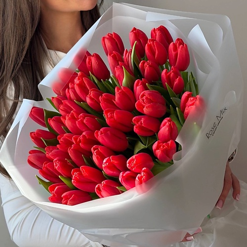 

ROSSEMIX Букет из 51 тюльпана, Букет из 51 тюльпана