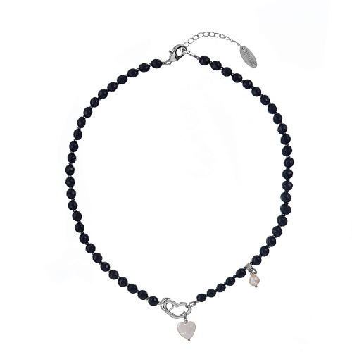 

LANZEROTTI Колье Pianoforte, с ониксом, жемчугом и гематитом, Колье Pianoforte, с ониксом, жемчугом и гематитом